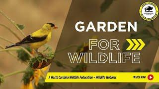 Garden for Wildlife: Creating Backyard Habitats - North Carolina Wildlife Federation