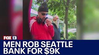 Seattle bank robbers make off with $9k using a handwritten note | FOX 13 Seattle