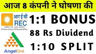 8 Company Announced Bonus, Dividend, Split | Bonus share latest news | Rec Share Latest News