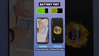 iPhone 16 Pro Max vs iPhone 15 Pro Max Video Battery Drain Test