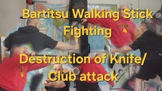 How Bartitsu walking stick fighting destroys knife/club attacks. Victorian style self-defense.