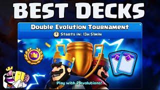 Best Decks for Double Evolution Tournament in Clash Royale!