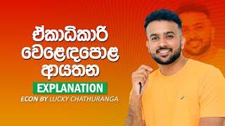 ඒකාධිකාරි වෙළෙඳපොළ ආයතන - 4th Lesson නිෂ්පාදන න්‍යාය හා වෙලෙදපොල ව්‍යූහ Economics ||