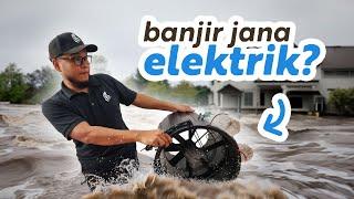 Jana elektrik dari air banjir? | Water Generator V1