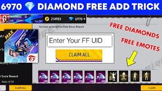  6970 Free Diamonds in Free Fire Trick. How to Get Free diamond in freefire max. Free Diamond App