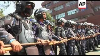 Hundreds of Tibetan protesters clash with police after anti-China protest