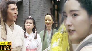 「武俠電影」女魔頭當眾侮辱小龍女，楊過聯合一眾高手，打的女魔頭落荒而逃！#古天乐#李若彤#神雕侠侣 #金庸武俠