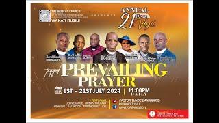 DAY 3 - 21DAYS ANNUAL VIGIL (PREVAILING PRAYERS) || WAKATI ITUSILE || VEN TUNDE BAMIGBOYE|| 03.07.24