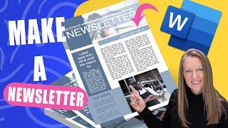 How to make a newsletter in Word