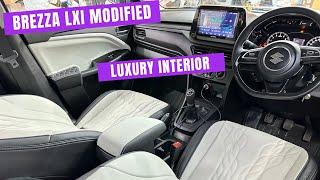 Brezza Lxi modified  | Brezza Lxi 2024 modified | Brezza ice grey luxury interior | Brezza facelift