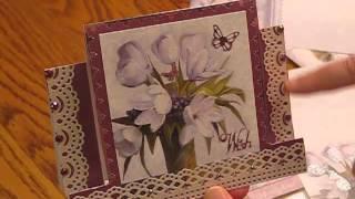 Hunkydory Frosted Florals 3 Pc Topper Set A LOVELY SPARKLE Card Kit