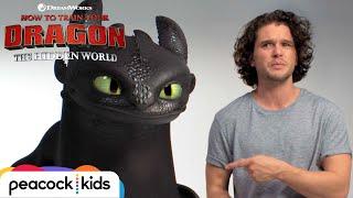 HOW TO TRAIN YOUR DRAGON: THE HIDDEN WORLD | Kit Harington Auditions with Toothless