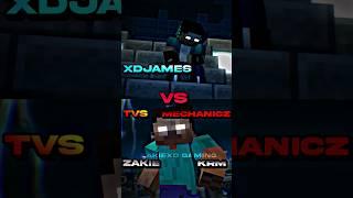 XDJames Vs TvS HeroCrafterZ. ZakieXD. KRMStudioZ. MechanicZ [ Rapture Edit ] #zakiexdgaming #shorts