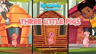 Three Little Pigs | Gracie’s Corner Hip-hop Story | Nursery Rhymes + Kids Songs