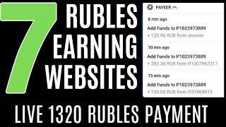 7 Rubles Earning Websites with Payment Proofs | #oewi