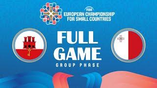 GIB v MLT | Full Basketball Game | FIBA European Championship for Small Countries 2024 | Group Phase