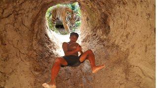 Build tunnels to hide from wild animals.
