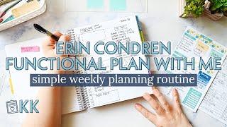 Erin Condren Functional Plan with Me How to Plan Your Week in a Monthly Planner to Stay Organized