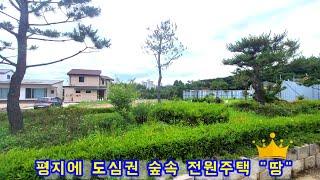 [거래완료.800]용인 영문리 도심권 속 70여세대 대단지 숲속의 전원주택 토지로 평지 / 도시가스 인입 / 건축허가 완료된 토지 /201평에 평당 300만원.