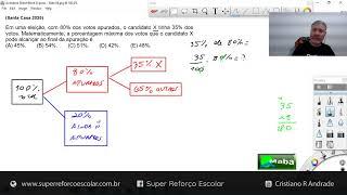 MABA CONCURSOS  -  SANTA CASA  -  2024  -  PORCENTAGEM  -MATEMÁTICA FINANCEIRA - Com prof. Cristiano