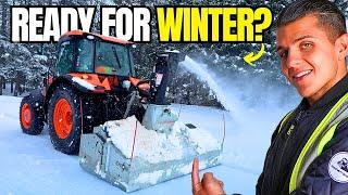 How to Dominate Your FIRST Winter with a Tractor and Snow Blower for Snow Removal