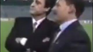 Negreira, entonces vicepresidente del CTA, con equipo arbitral antes de un partido del Barça.