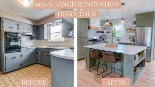 1960's Ranch Renovation - Midcentury Modern Farmhouse Mix Home Tour