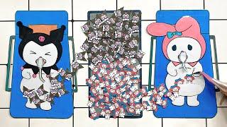 [paper diy] 1000 Babies Kuromi  Rescue pregnant mother with many children | ASMR