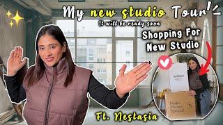 Mere New studio Empty Tour || Shopping ️ for new studio & kitchens ft. Nestasia