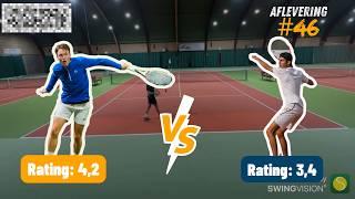 Javier (3,4) vs Hugo (4,2) Volleys verbeteren, aanvallender spelen en oefenset | Hugo’s Journey #46