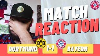 JAMAL MUSIALA SAVES KOMPANY'S A$$ AGAIN!! - Borussia Dortmund 1-1 Bayern Munich - Match Reaction