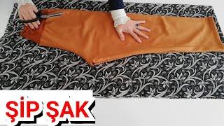 TANE TANE SESLİ ANLATTIM PANTOLON ETEĞİNİ 10 DAKİKADA KES BİÇ DİK GİY