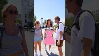 Frat Guy picks out a Random Outfit for Strangers to Wear