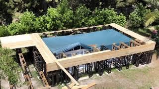 Piscina con pallet