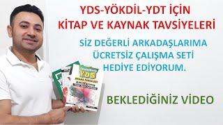 YDS/YÖKDİL/YDT İÇİN KİTAP VE KAYNAK ÖNERİLERİ. TAKİPÇİLERİME ÜCRETSİZ EĞİTİM SETİ GÖNDERİYORUM.