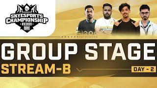 [STREAM B] Skyesports Championship 2024 BGMI — Playoffs — Day 2 | Group B