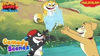 Honey Bunny Comedy Scenes | Cartoon For Kids | Compilation-04 | YO Kids Malayalam | S24