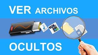 VER Archivos OCULTOS │ Mostrar Documentos y Carpetas Ocultas en Memoria USB, Micro SD y Disco Duro