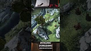 Roleplaying on a 40" TV using Dynamic Dungeons Editor #animatedmaps  #dnd #shorts