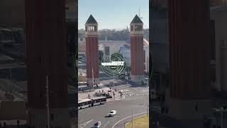 #PlaçaDEspanya from #ArenasMall with view of #TorresVenecianes + #MuseuNacionalDArtDeCatalunya 