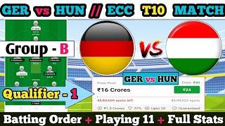 Ger vs hun Dream11 || Ger vs hun Dream11 prediction || Ger vs hun 12nd Match || Ger vs hun