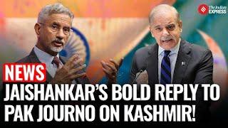 S Jaishankar Shuts Down Pakistani Journalist's Kashmir Question with Stunning Response