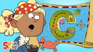 Crazy-Cool Adventure on "C" Island | Captain Seasalt And The ABC Pirates | Educational Cartoon