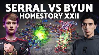 Serral vs Byun: EPIC SERIES! | HomeStory XXII (Bo5 ZvT) - StarCraft 2