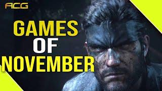 Top 10 Can't Miss Games of November