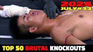 July 2024: Top 50 Brutal Knockouts #11 (Muay Thai•MMA•Kickoxing•Boxing)(HD)