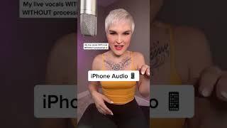 What do vocal sound recorded on iPhone audio vs Logic Pro?