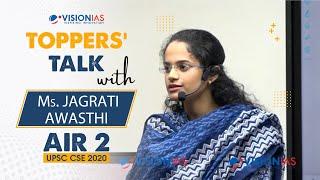 Toppers Talk with Jagrati Awasthi, Rank 2, UPSC Civil Services 2020