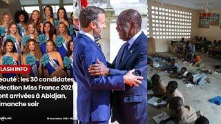 URGENT : PENDANT QUE LES ÉLÈVES NONT PAS DE TABLE BANC OUATTARA DONNE 4 MILLIARDS AUX MISS FRANCE