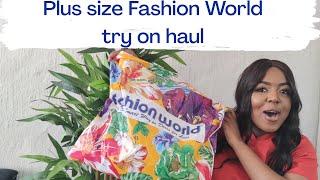 Plus size AFFORDABLE summer try on haul ft Fashion World| South African YouTuber| Namolinah